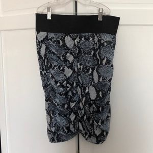 snakeskin skirt